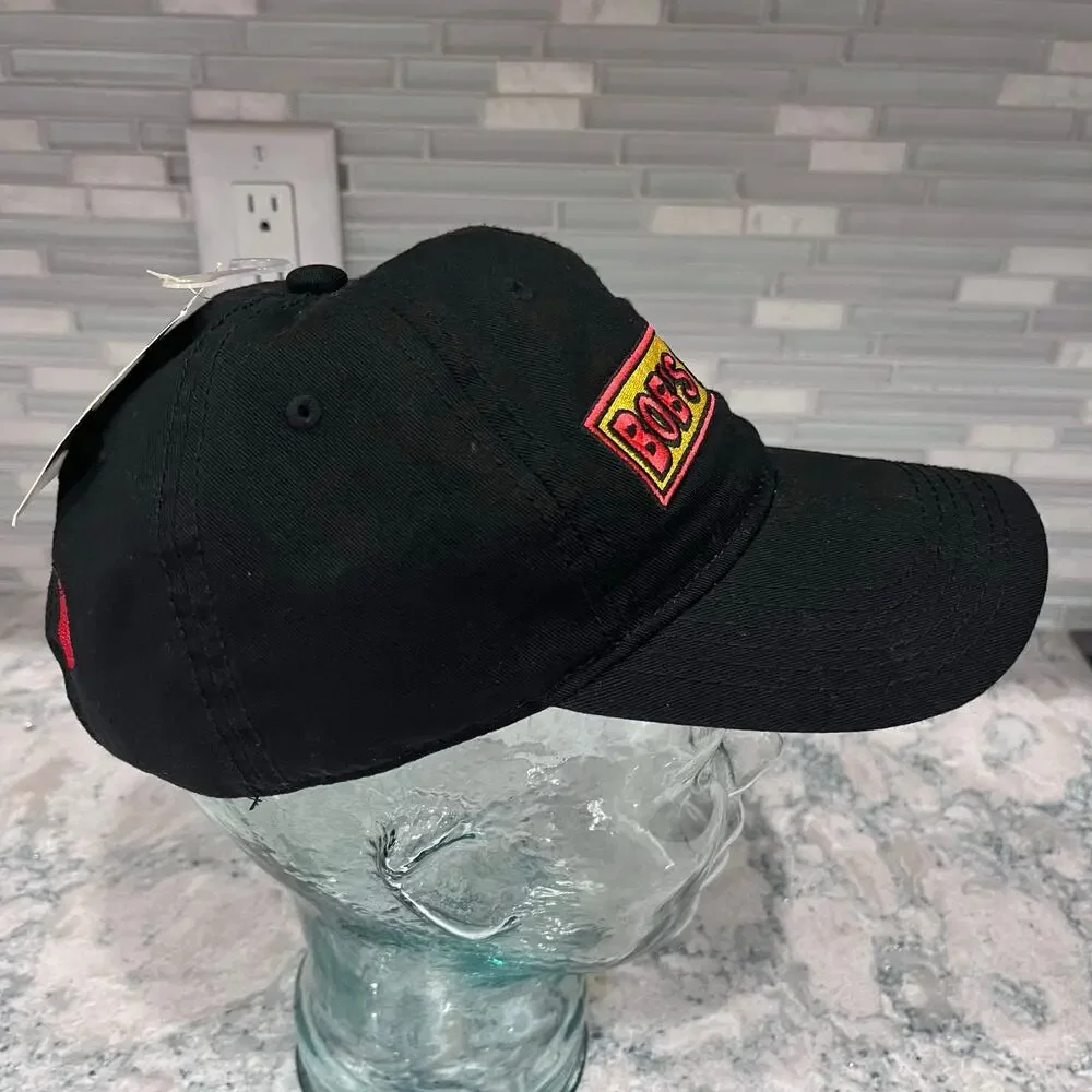 NWT Bob's Burgers Black Baseball Cap Hat Embroidered Logo Adjustable Dad Hat OS
